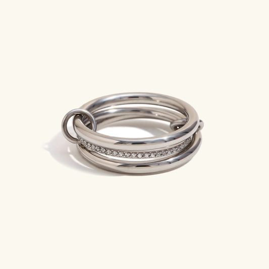 [Echo Fine]Evadne Diamond Ring Stack
