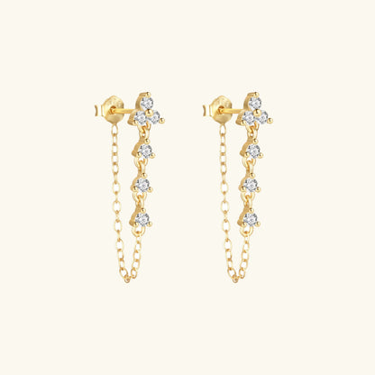 [Echo Fine]Daniella Diamond Chain Stud