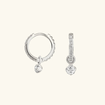 [Echo Fine]Blake Reversible Diamond Hoops