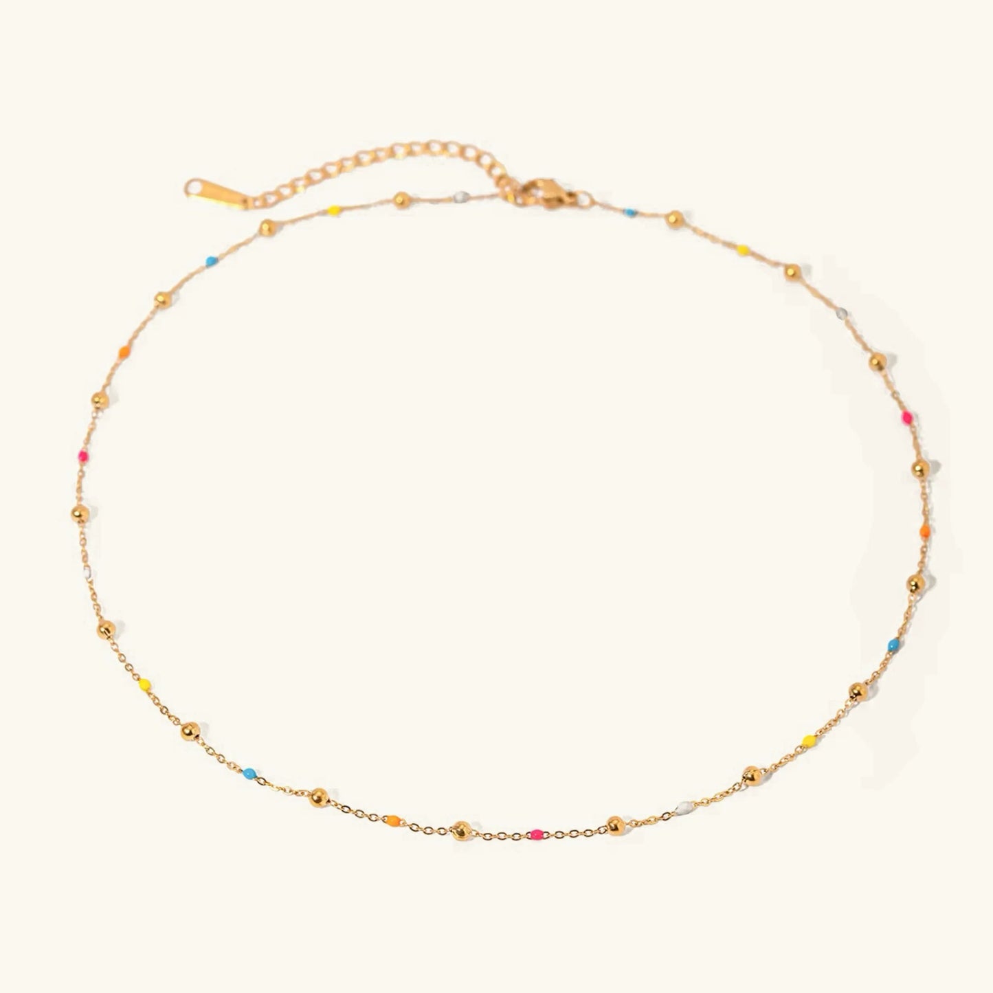 [Echo Fine]Amphitrite Gold Chain Bead Necklace