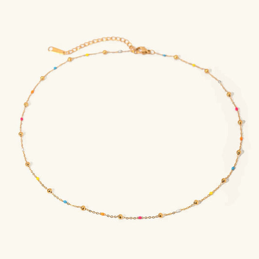 [Echo Fine]Amphitrite Gold Chain Bead Necklace