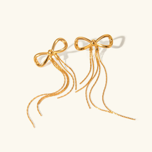 [Echo Fine]Yvette Bow Earrings