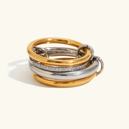 [Echo Fine]Aeliana Diamond Ring Stack