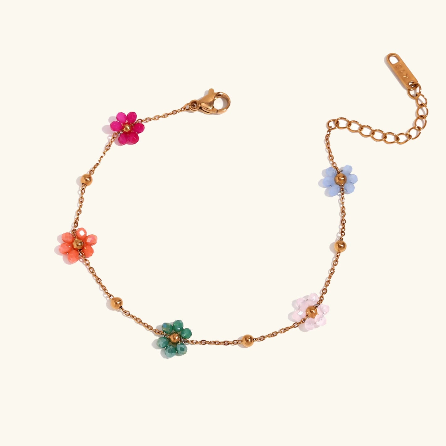 [Echo Fine]Azalea Floral Gold Bracelet