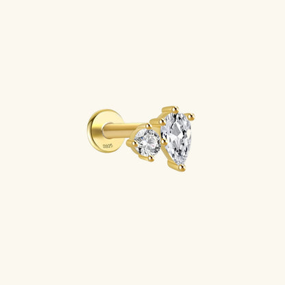 [Echo Fine]Kate Flat Back Diamond Stud