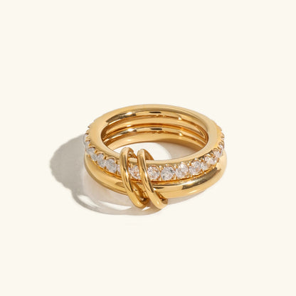 [Echo Fine]Alison Stacked Diamond Ring