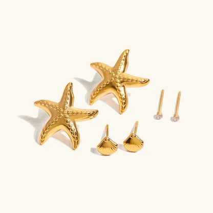 [Echo Fine]Arielle Ocean-Inspired Earring Bundle