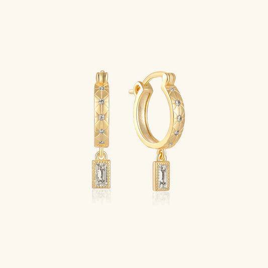 [Echo Fine]Cassidy Diamond Hoops