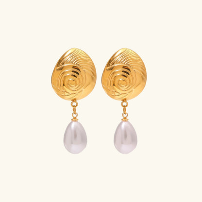[Echo Fine]Eleonora Freshwater Pearl Earrings