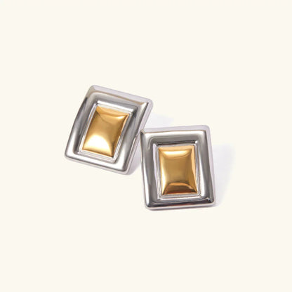 [Echo Fine]Jocelyn Two Tone Earrings