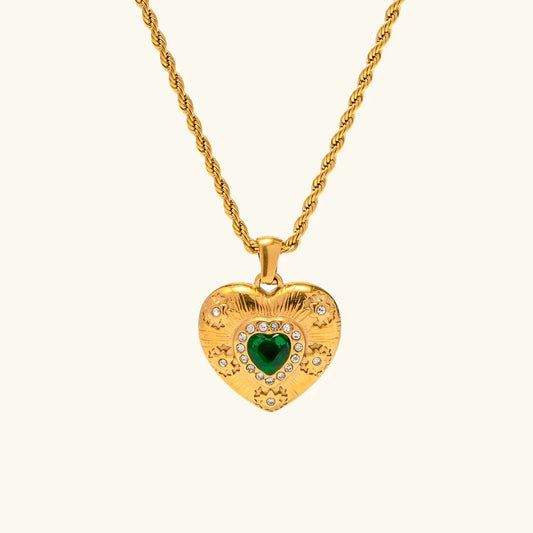 [Echo Fine]Caelus Gold Heart Necklace