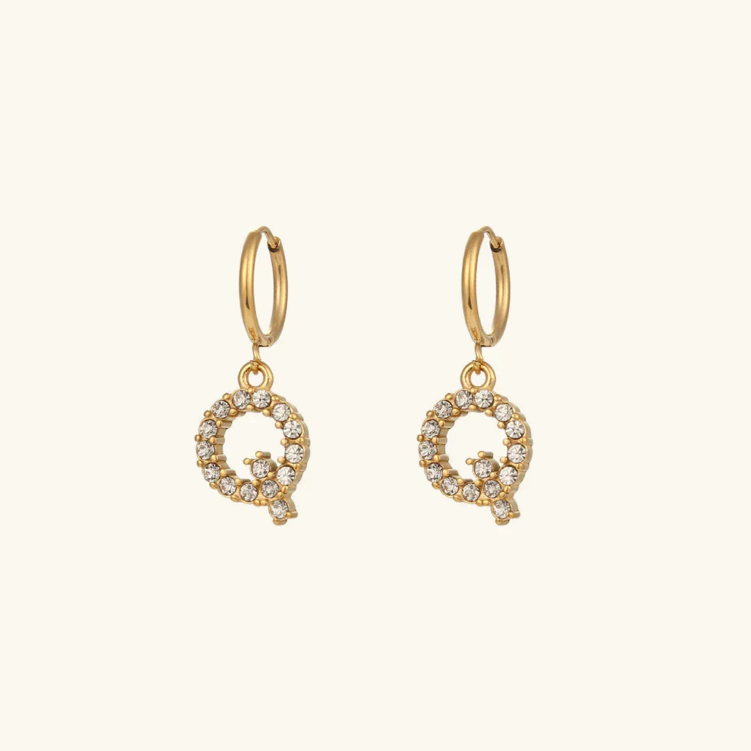 [Echo Fine]Wilhemina Initial Letter Earrings