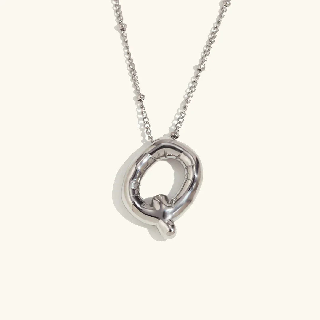 [Echo Fine]Balloon Gold Initial Necklace