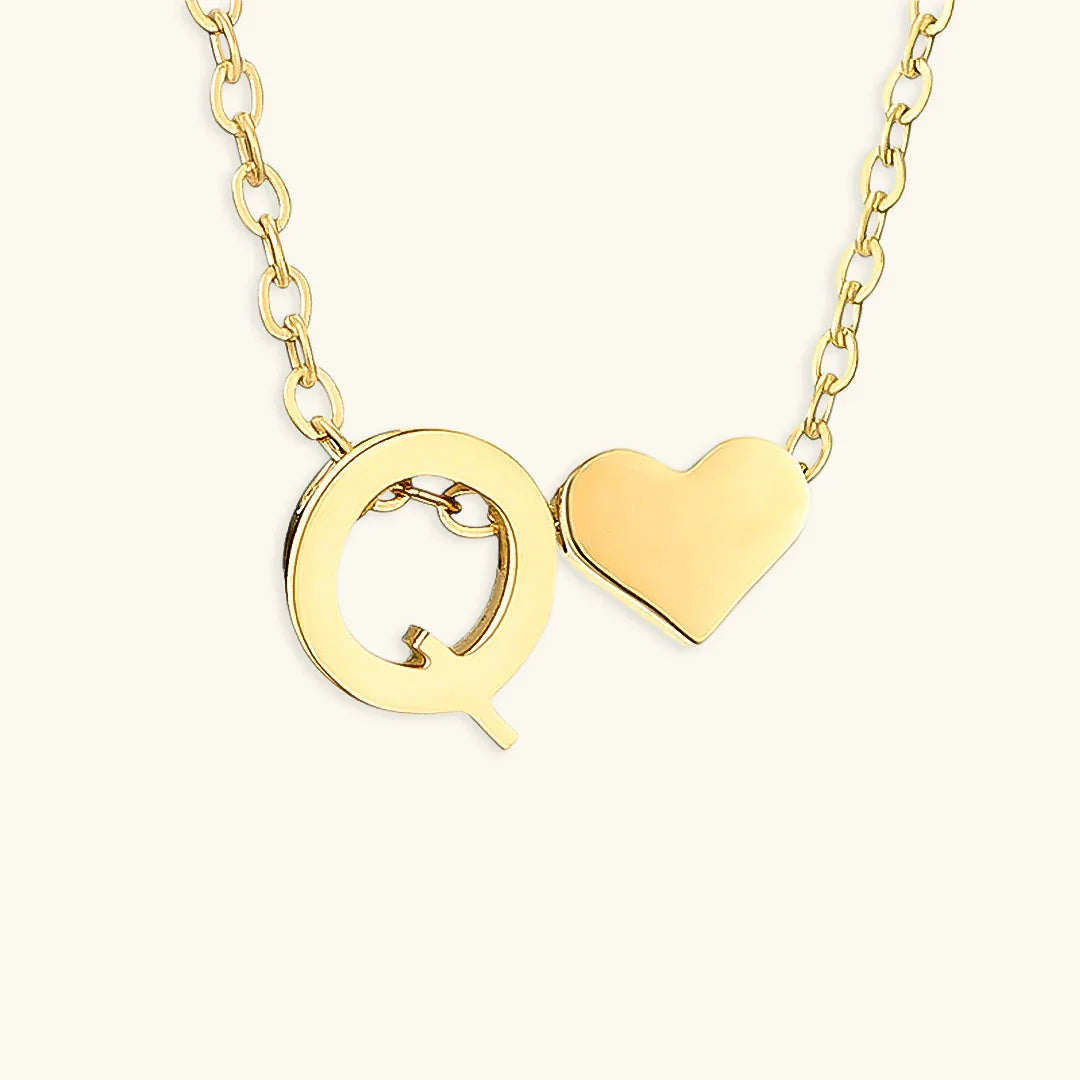 [Echo Fine]Ria Initial Letter Gold Necklace