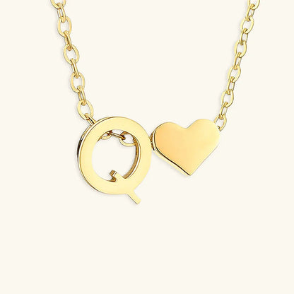 [Echo Fine]Ria Initial Letter Gold Necklace