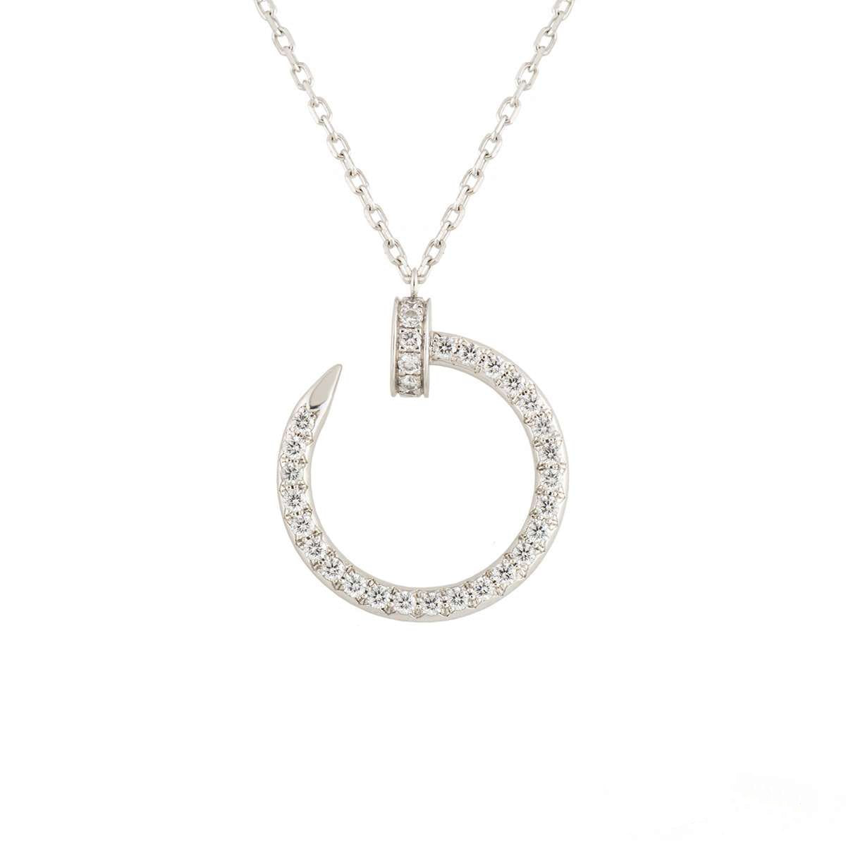[ECHO ]JUSTE NECKLACE SILVER DIAMONDS