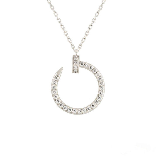 [ECHO ]JUSTE NECKLACE SILVER DIAMONDS