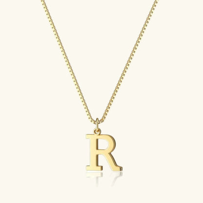 [Echo Fine]Therese Letter Initial Gold Necklace