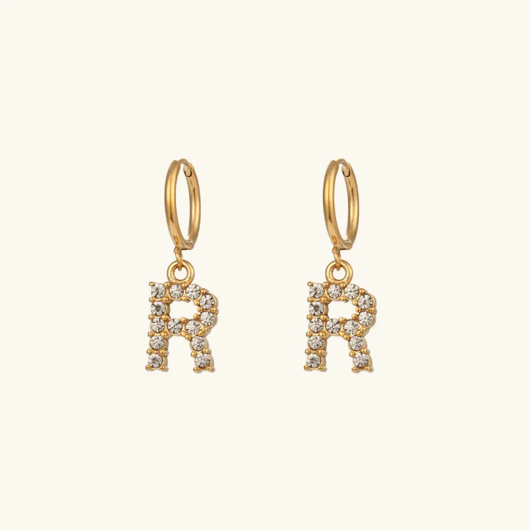 [Echo Fine]Wilhemina Initial Letter Earrings