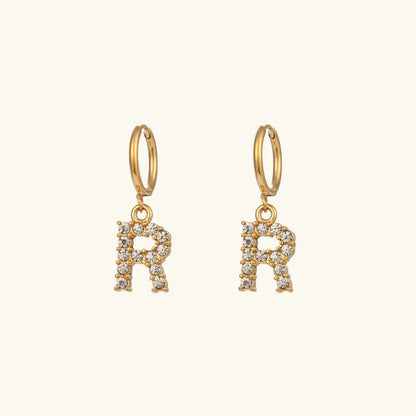 [Echo Fine]Wilhemina Initial Letter Earrings