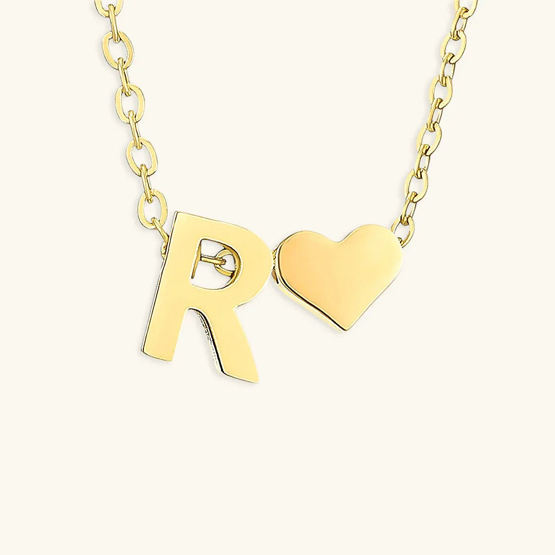 [Echo Fine]Ria Initial Letter Gold Necklace