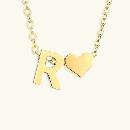 [Echo Fine]Ria Initial Letter Gold Necklace