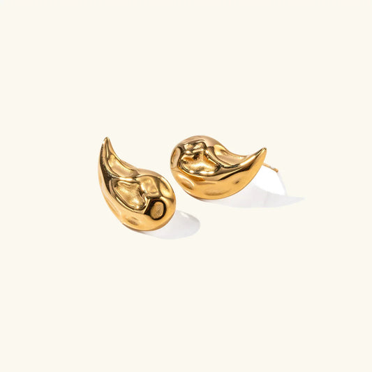 [Echo Fine]Raven Vintage Teardrop Earrings