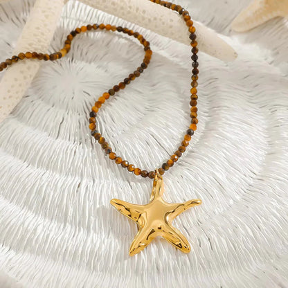 [Echo Fine]Umi Gold Starfish Pendant