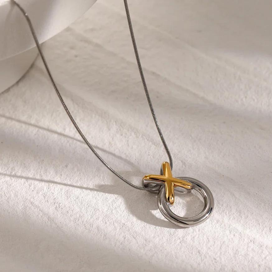 [Echo Fine]Mirabelle Ring Knot Necklace