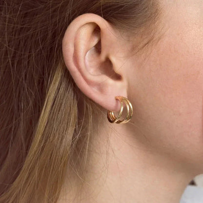 [Echo Fine]Cradle Gold Earrings