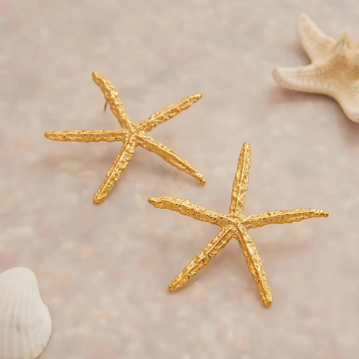 [Echo Fine]Claudia Gold Starfish Earrings