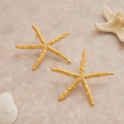 [Echo Fine]Claudia Gold Starfish Earrings
