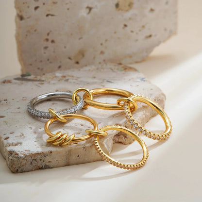 [Echo Fine]Blaise Stacked Diamond Ring