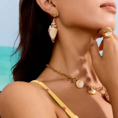 [Echo Fine]Sabrina Seashell Earrings