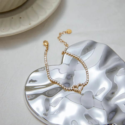 [Echo Fine]Patrice Diamond Heart Bracelet