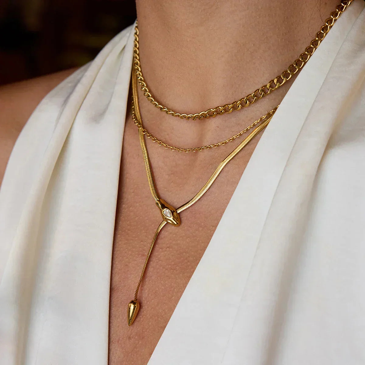 [Echo Fine]Loraine Gold Chain Necklace