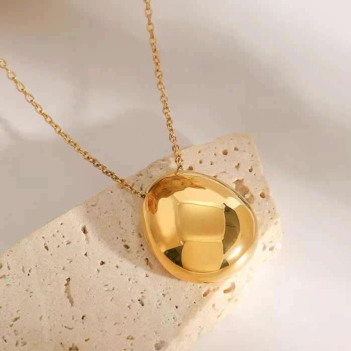 [Echo Fine]Claribel Gold Dome Necklace