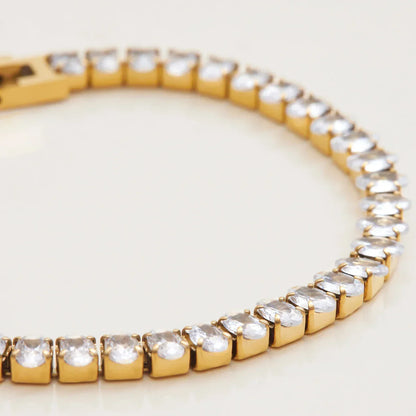 [Echo Fine]Avaria Oval Cut Tennis Bracelet