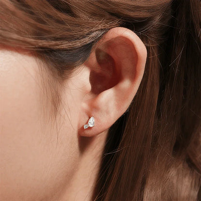 [Echo Fine]Kate Flat Back Diamond Stud