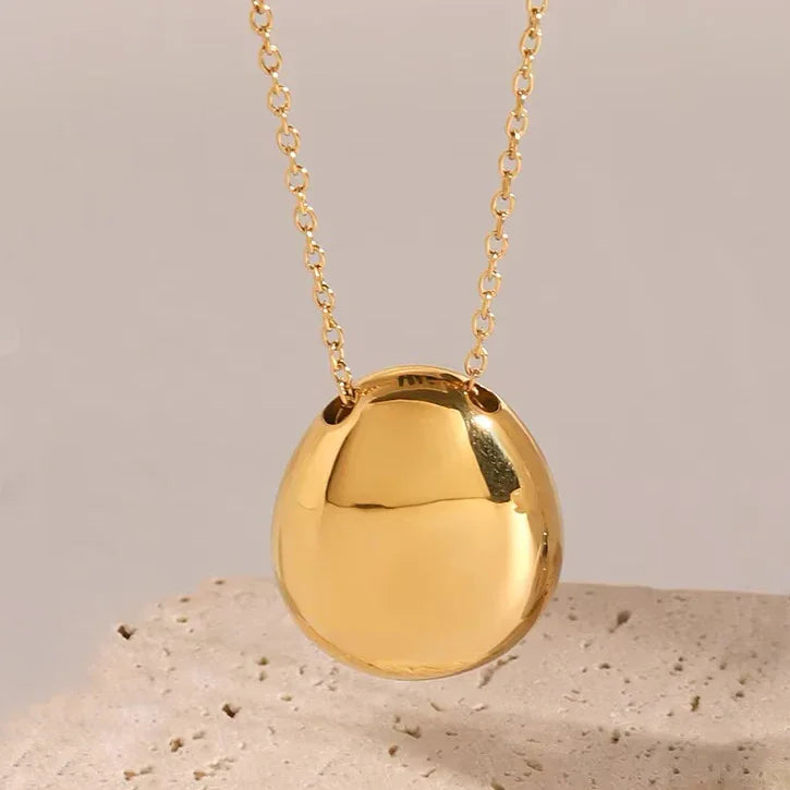 [Echo Fine]Claribel Gold Dome Necklace