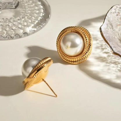 [Echo Fine]Aqua Freshwater Pearl Earrings