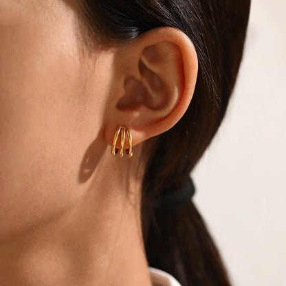 [Echo Fine]Cradle Gold Earrings