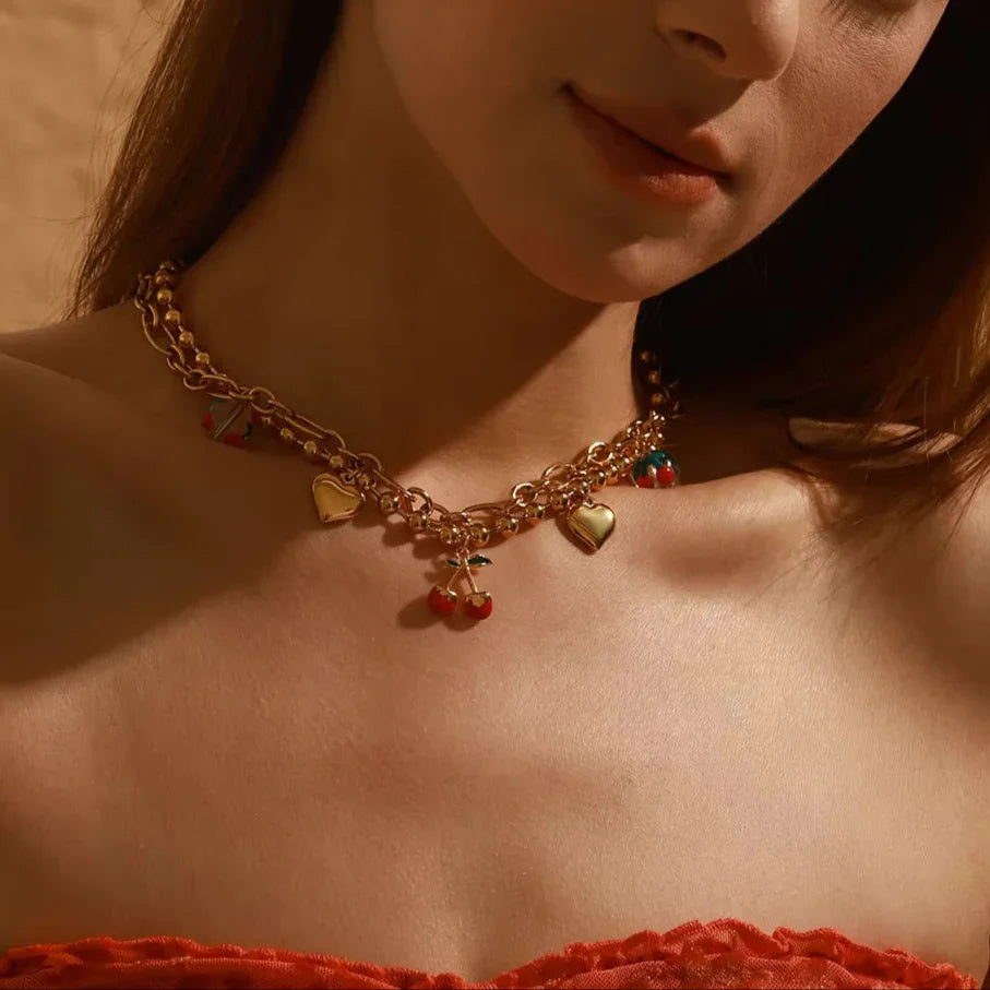 [Echo Fine]Kai Gold Cherry Necklace