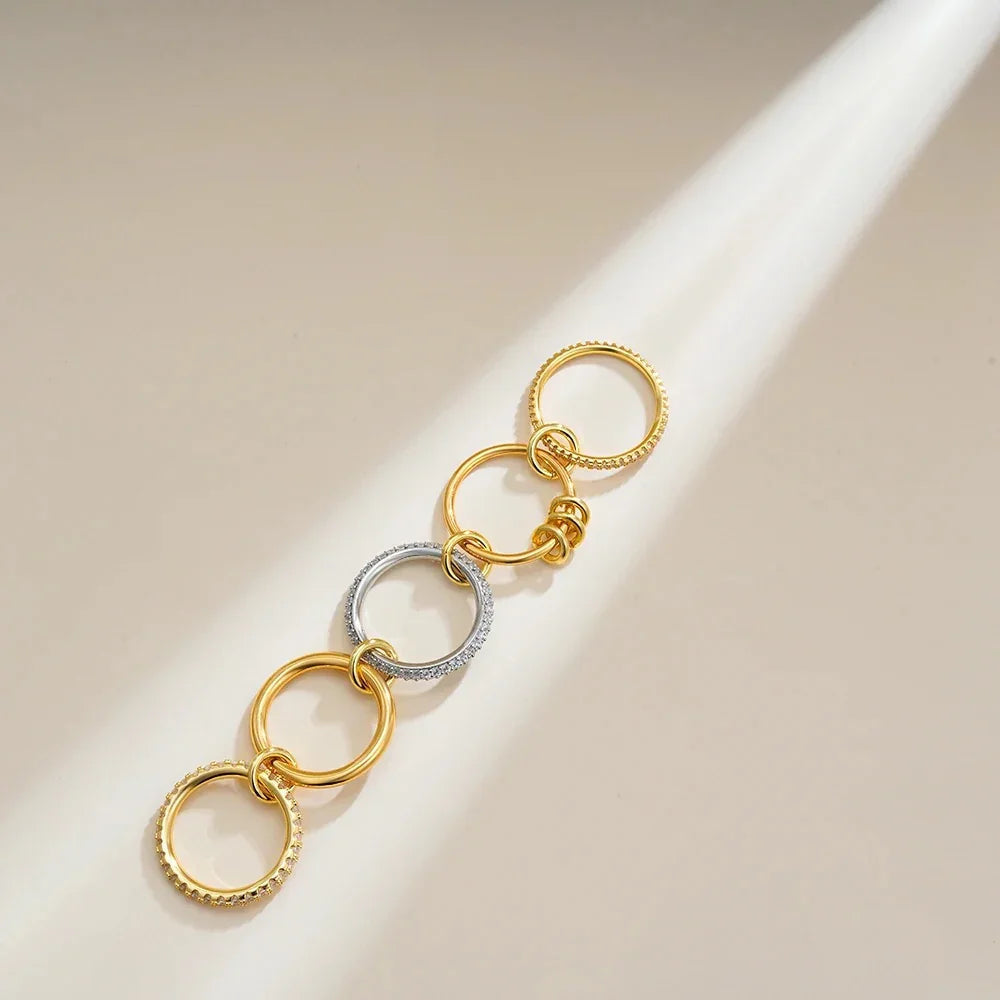 [Echo Fine]Blaise Stacked Diamond Ring