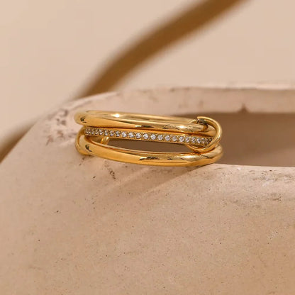 [Echo Fine]Dara Diamond Ring Stack
