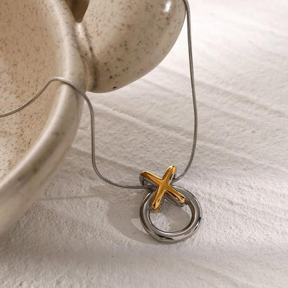 [Echo Fine]Mirabelle Ring Knot Necklace