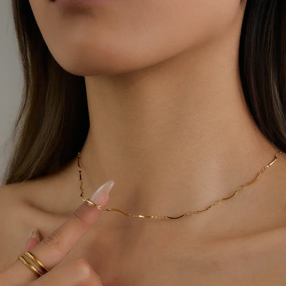 [Echo Fine]Amy Linked Chain Gold Necklace