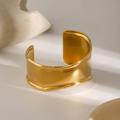 [Echo Fine]Nellie Smooth Gold Cuff