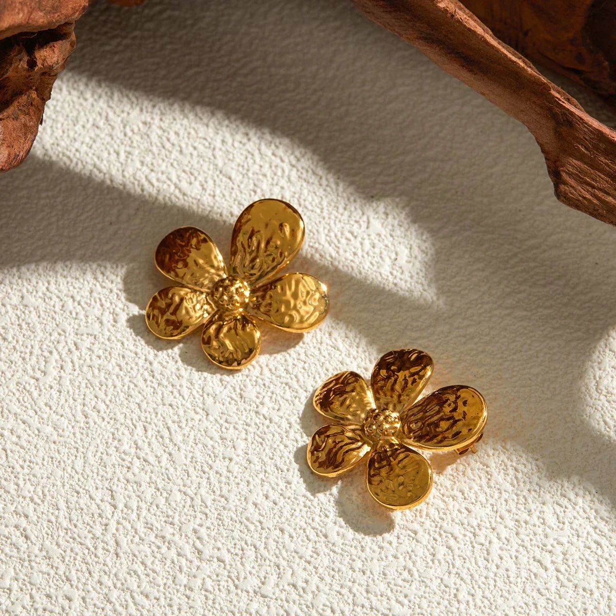 [Echo Fine]Daisy Gold Earrings
