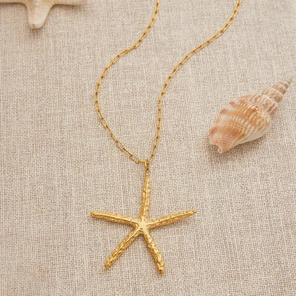 [Echo Fine]Claudia Gold Starfish Necklace